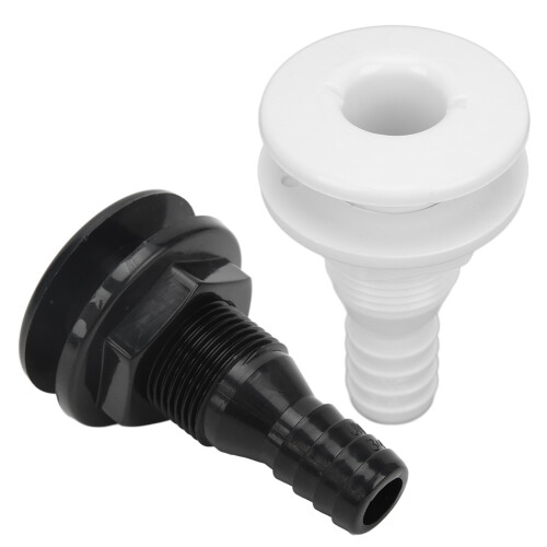 Dreno de áGua Do  Embornal ABS 3/4 Polegadas Branco AtravéS Do Conector Do Casco Mangueira Acoplamento SaíDa de Dreno Hardware de SubstituiçãO 1
