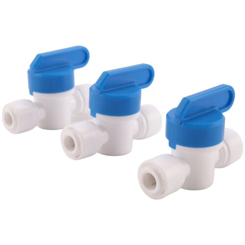 Diameter  Valve Quick Connect Fitting 1/4 x 1/4 Inch OD Valve Water System (Package 10)