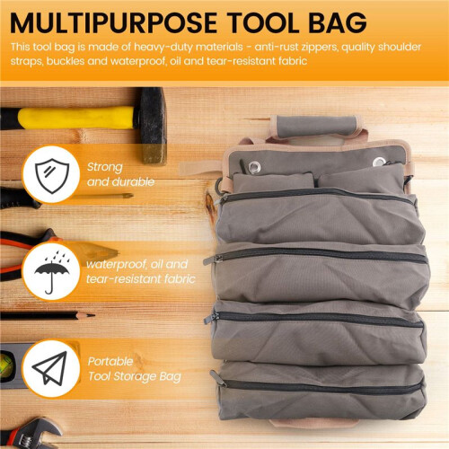 Multipurpose Tool Bag High Quality Hardware Tool Bag Roll  Portable Gadget Organizer 1
