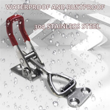 4PCS Stainless Steel Locks with Adjustable Buckles, Horizontal Clamp, Quick Door Bolt Clamp