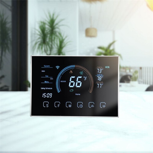 Thermostat for Home, WiFi Programmable Digital Thermostat,  Saving, C-Wire Adapter Included, DIY Install