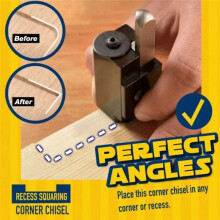 Woodworking Right-Angle Chisel Angle Chisel Square Chisel Embedded Hinge Door Lock Woodworking Tools Black