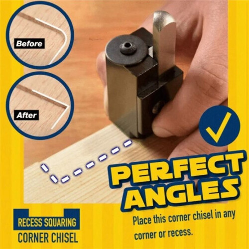 Woodworking Right-Angle Chisel Angle Chisel Square Chisel Embedded Hinge Door Lock  Woodworking Tools Black