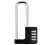 Combination Padlock Outdoor, Waterproof Heavy Duty Padlock with Code, Multifunctional Adjustable Long Padlock- Black 1