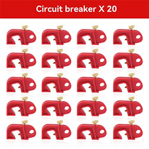 Dispositivo di Blocco 'Interruttore Automatico Lockout Tagout Tag Kit Breakers Lockout Universal Electrical per Lock Out Tag Out Set 1