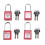 Electrical Lockout Tag Kit, Hasp Set, Clamp and Universal Multi-Pole Circuit Breaker Lockout, Strap, Carrying Case Set 3