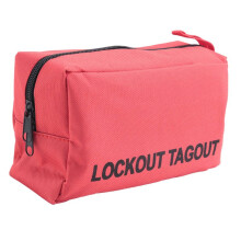 Electrical Lockout Tag Kit, Hasp Set, Clamp and Universal Multi-Pole Circuit Breaker Lockout, Strap, Carrying Case Set