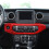For   JL Gladiator JT 2018-2023 Air Conditioner AC Control Panel Decorative Cover Decorative,Red 5