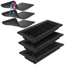 Floor Register 4 x 10 Inch with Strong Magnetic Vent Cover, AirVent Cover for Home Floor Wall or Celling for HVAC RV AC