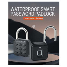 Tuya Fingerabdruck TüRschloss SchlüSsellose Schnellentriegelung Anti-Diebstahl-VorhäNgeschloss IP67 Wasserdicht Home Securit Lock-A