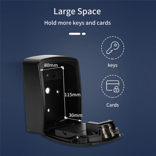TUYA  Key Box  Storage Lock Box  Life App Wall Mount Security Anti-Theft Lockbox-Password 1