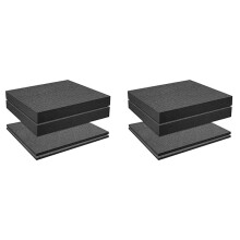 Grid Foam -Foam, 4 Pieces 300X300X50mm/4 Pieces 300X300X10mm, Tool Box Camera Case Foam, Case Insert,Tool