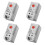 4X Mechanical Thermostat, KTO011 0-60Celsius Adjustable Compact Normally Close(N.C) Temperature Controller ,Red 1