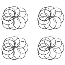 40 PCS Metric O Rings Black Nitrile Rubber 100 mm OD 3 mm Thickness