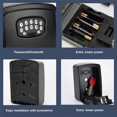 TUYA  Key Box  Storage Lock Box  Life App Wall Mount Security Anti-Theft Lockbox-Password 2