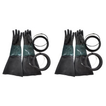 4x Guanti per Sabbiatura Parti per Sabbiatura Guanti per Sabbiatura con O-Ring per Guanti per Sabbiatura per Cabina di Sabbiatura 23,6 Pollici