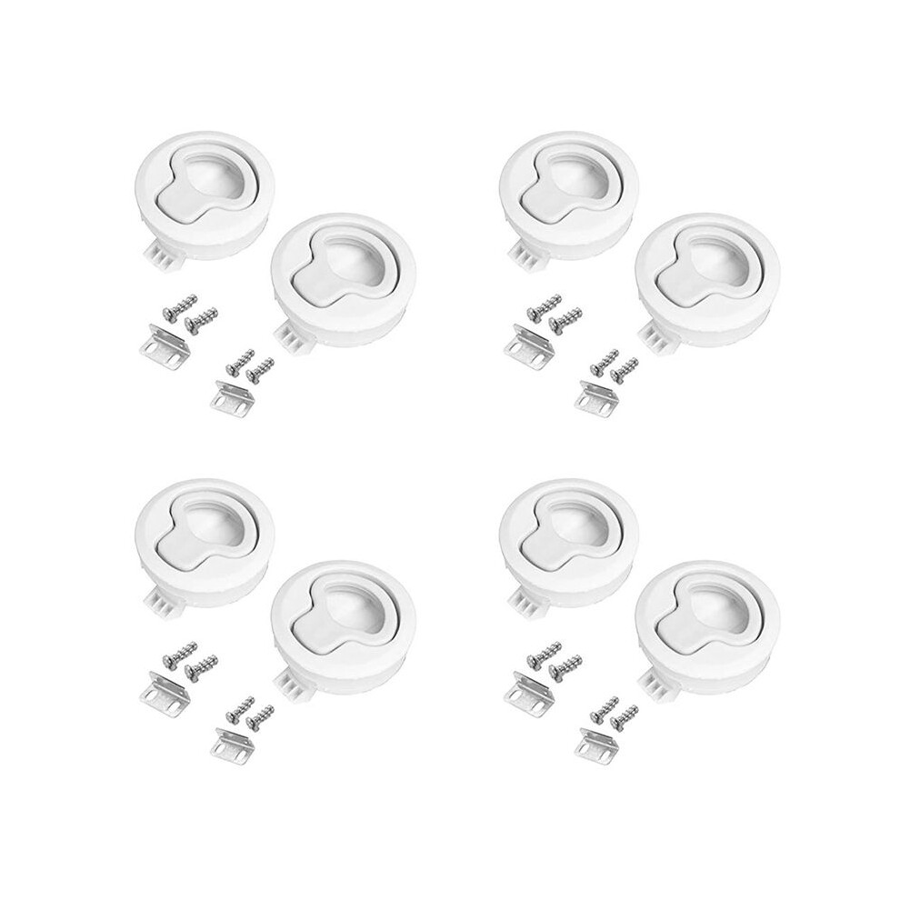 8X Boat Slam Flush Pull Slam Round Pull Marine Hatch For Boat Deck Rv Cabinet Door Drawers 6033797248809