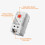 4X Mechanical Thermostat, KTO011 0-60Celsius Adjustable Compact Normally Close(N.C) Temperature Controller ,Red 6