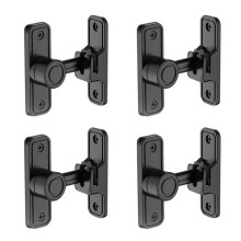 4X Heavy Duty Gate Vergrendelingen 90 Graden Haakse Schuur Deurslot Anti-Diefstal Schuifdeurslot Vergrendeling voor Tuin Zwart