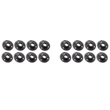 3/4 Inches Malleable Cast Iron Pipe Flange, 3/4 Inches Black Pipe Threaded Pipe Nipples, 16 Pcs