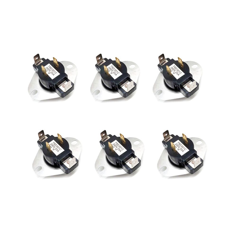 6X Replacement Parts For 3387134 Dryer Cycle Thermostat - Easy Install For 3387135 3387139 Wp3387134vp 306910 3387134 4711280465156