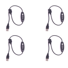 4X Termostato Riscaldatore Termoregolatore USB 5V-12V 3 Velocità Regolabile 24W