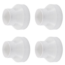 4X Ventilation Pipe Reducer Adapter Pipe Air Duct Adapter Pipe Connector for Inline Ventilation System(200-150mm)