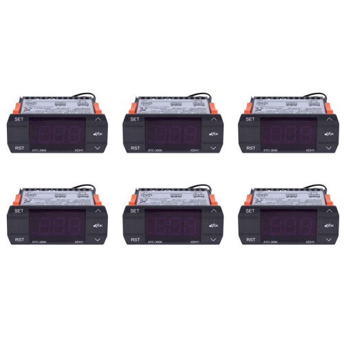 6X STC-3000 110V-220V 30A Press Digital Temperature Controller Thermostat with Sensor Controlling Tool