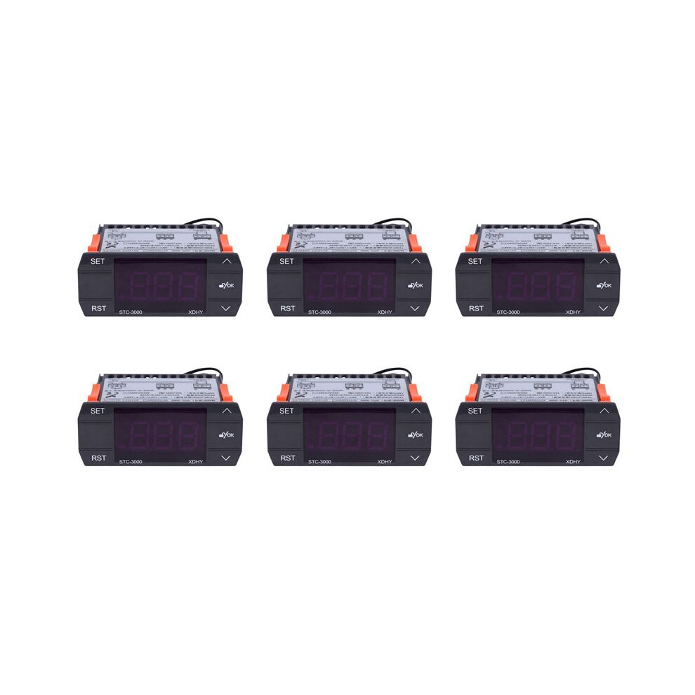 6X Stc-3000 110V-220V 30A Press Digital Temperature Controller Thermostat With Sensor Controlling Tool 6031018922712