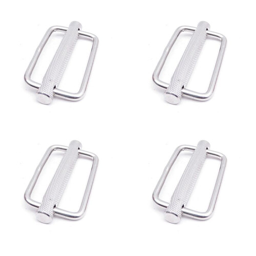 4 Pcs 50mm Slide Buckle Triglide Webbing Slider Strap Keeper for Harness Waist Strap Shoulder Strap Adjust