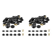 Rondelle per Rubinetti, Confezione da 116 Rondelle nel Gomma Piatte e Smussate per Rubinetti e Kit di Sostituzione 'Assortimento di Viti Bibb nel
