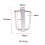4 Pcs 50mm Slide Buckle Triglide Webbing Slider Strap Keeper for Harness Waist Strap Shoulder Strap Adjust 4