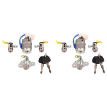 2X Car Ignition Lock Cylinder + Door Lock for ACCENT 2006-2011 81905-1E000 81920-1EA00