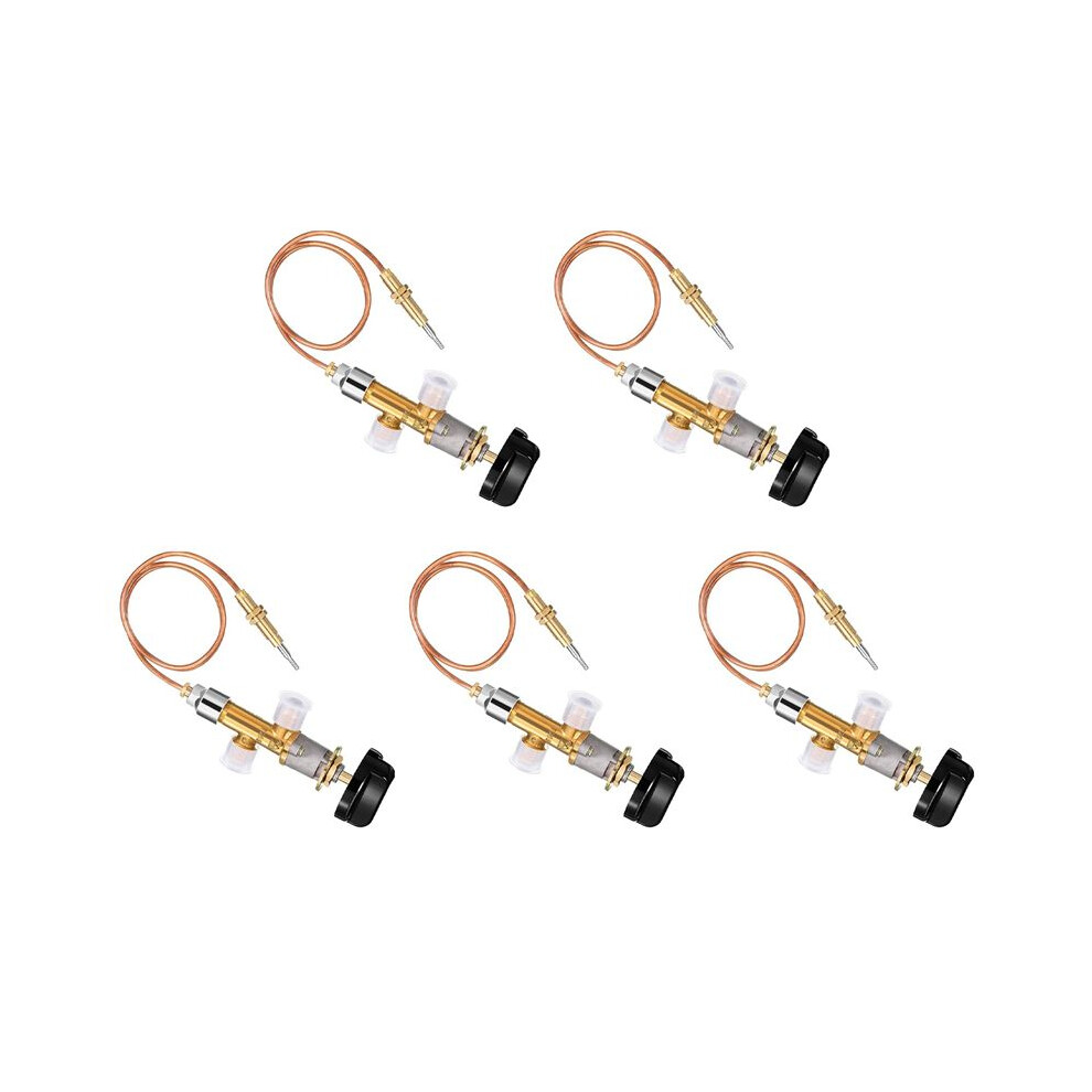 5X Low Pressure Gas Lpg Fireplace Failure Safety Control Valve Kit Gas Heater Thermocouple Replacement 5/8-18Unf 6033019119375