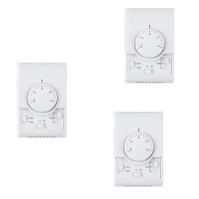 3X Ventilador del Aire Acondicionado del Termostato Mecánico de la HabitacióN de MT01 220VAC Controlador de Temperatura del Termostato de la Bobina