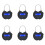6X   Lock LCD Display  Lock USB Rechargeable Temporary Timer Padlock Travel Electronic Timer Black 1
