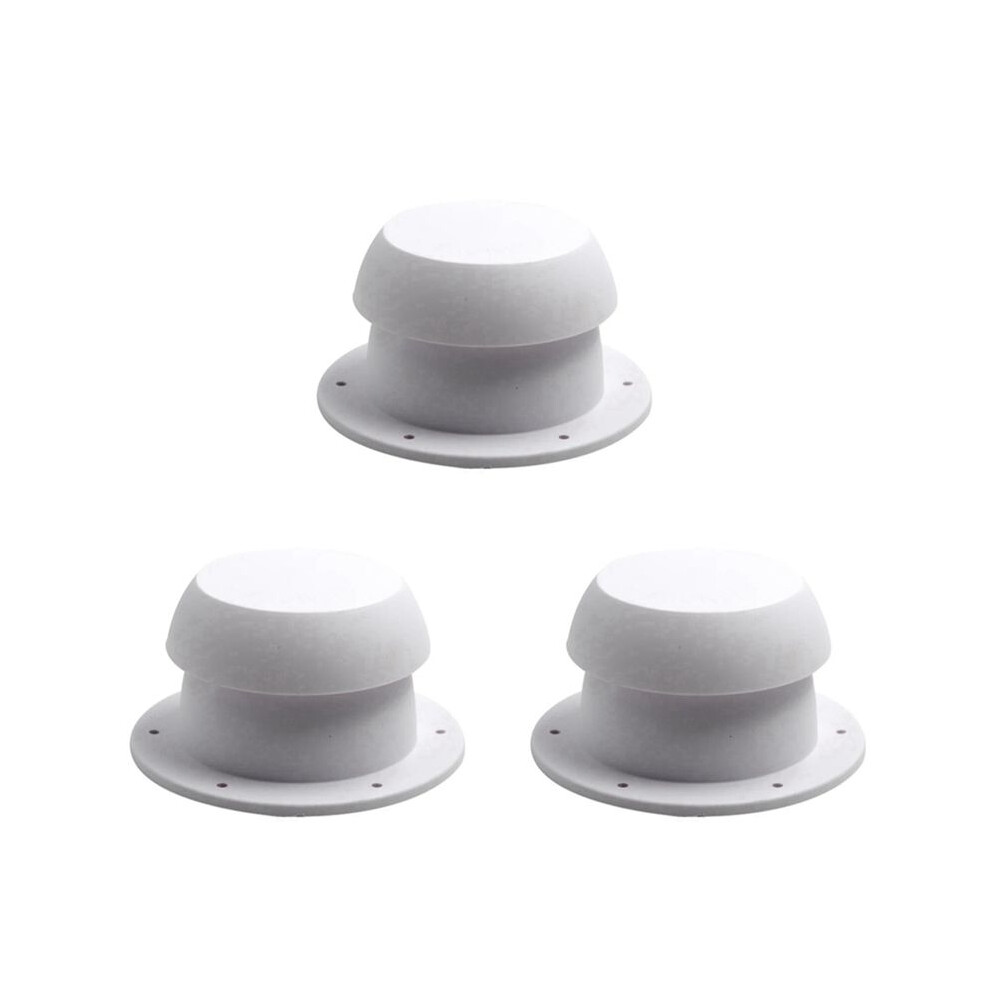 3X Vent Air Exhaust Fan Mushroom Shape Rv Roof Motorhome Ventilation Cap For Rvs Station Wagons Camping(White) White 6031385155317