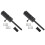 2X Heavy Duty Slide Bolt Gate  with A Padlock, Horizontal Bolt  Floor  Hardware (Black,10 Inch) 1