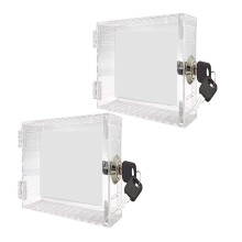 2X Thermostaat Lock Box Universele Thermostaat Cover met Lock Box Guard met Sleutel voor Thermostaat aan de Muur Home