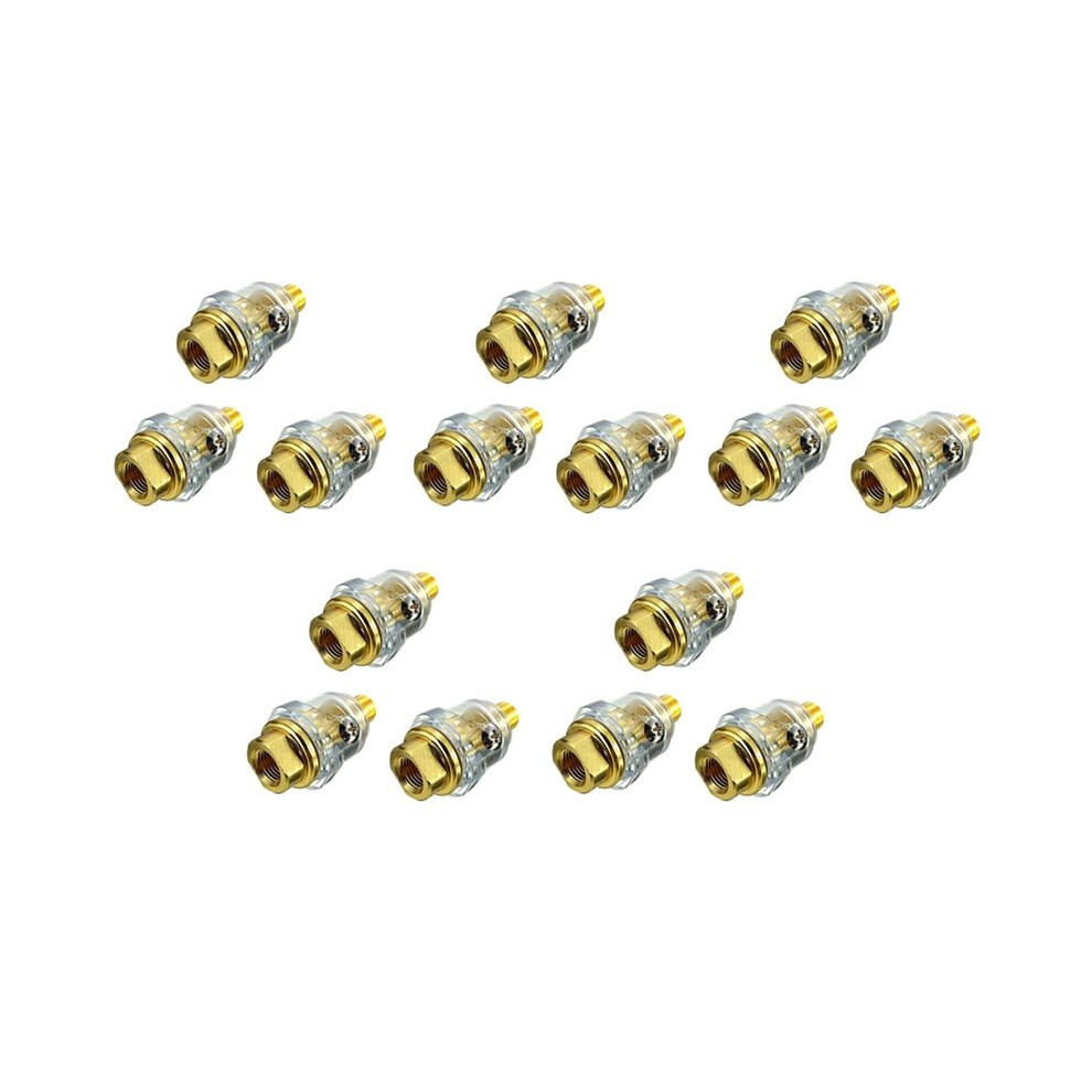 15Pcs Oiler Pneumatic Tool Accessories- 1/4Inch Npt Oiler Oil Lubricator For Air Compression Air Tool Oiler -Yellow 6032703573677