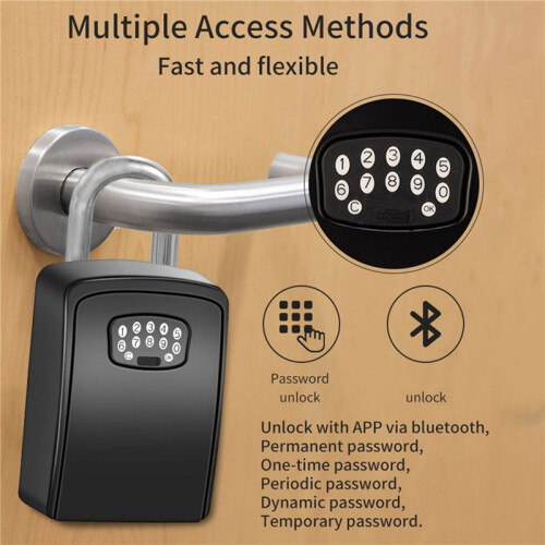 2X TUYA  Key Box  Storage Lock Box  Life App Wall Mount Security Anti-Theft Lockbox-Password 1