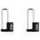 2X Combination Padlock Outdoor, Waterproof Heavy Duty Padlock with Code, Multifunctional Adjustable Long Padlock- Black 1