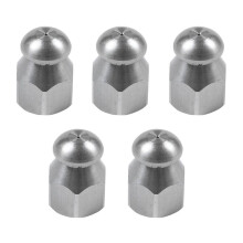 5X Pipe Jetter Pressure Washer Drain Sewer Cleaning Pipe Jetter Rotary Nozzle 5 Jet (1/4 Inch )