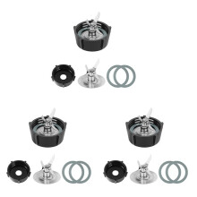 3X für Osterizer Mixer Klingen mit Mixer Becher Boden & 4 Punkt Fusion Klinge 4961 & 6 StüCk O Ring Gummi Dichtung
