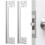 4 Pcs Door  Guard Plate Outswing Angle  Protector Door  Cover  Shield L Shaped Security 11Inch 2