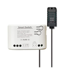 Tuya Life WiFi Relay Temperature Humidity Monitoring Thermostat Sensor Passive Dry Contact 7-32V