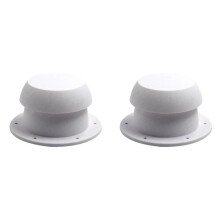 2X Vent Air Exhaust Fan Mushroom Shape RV Roof Motorhome Ventilation Cap for RVs Station Wagons Camping(White)