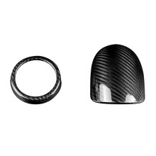 Auto-Turboring-Aufkleber, Echte Hartcarbon-Abdeckung für Abarth 595 2012-2023