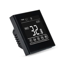Tuya Intelligent WiFi Thermostat Room Electric/Water/Gas Boiler Floor Heating Temperature Controller 16A Black