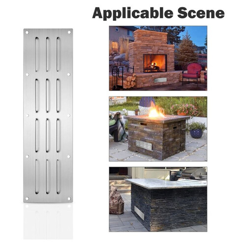 Stainless Steel Venting Panel for Grill Accessory Vent with Screen Suitable for Outdoor Kitchen 1